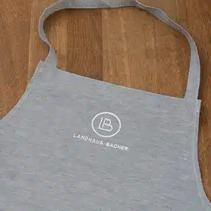 Leinenkochschürze mit LB Logo